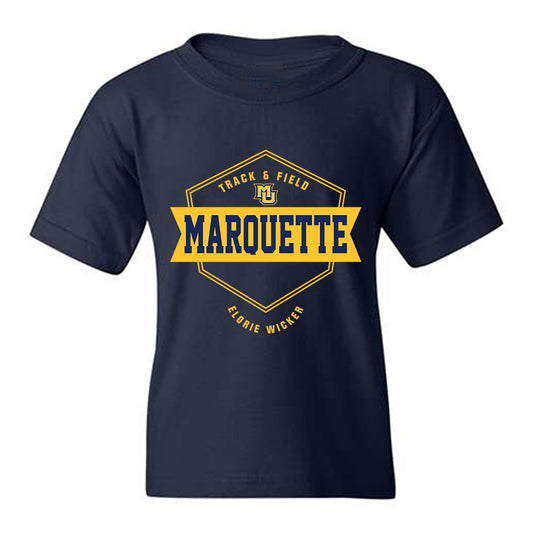 Marquette - NCAA Women's Track & Field : Elorie Wicker - Fashion Shersey Youth T-Shirt-0