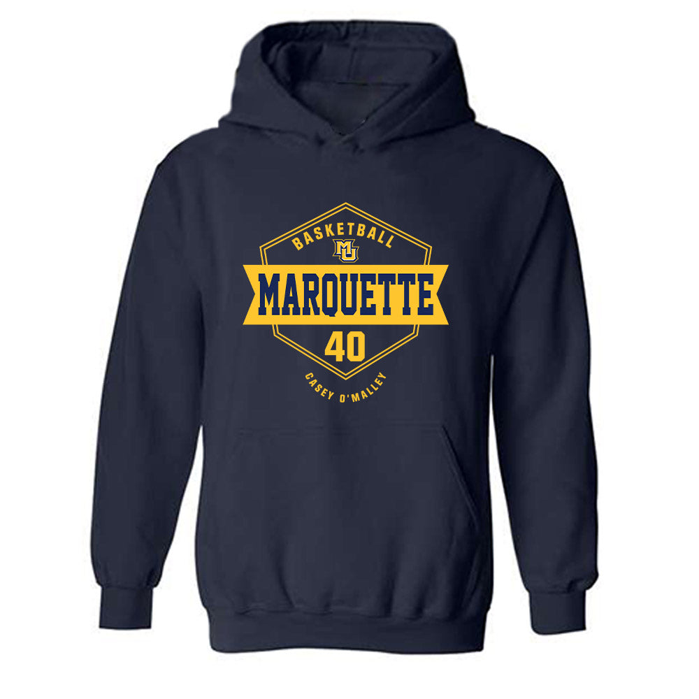 Marquette - NCAA Men's Basketball : Casey O'Malley - Fashion Shersey Hooded Sweatshirt-0