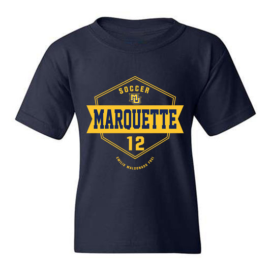 Marquette - NCAA Men's Soccer : Emilio Maldonado Frei - Fashion Shersey Youth T-Shirt-0
