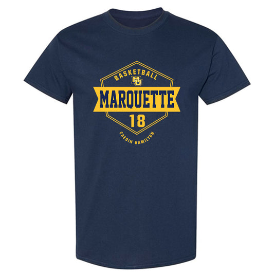 Marquette - NCAA Men's Basketball : Caedin Hamilton - Fashion Shersey T-Shirt-0