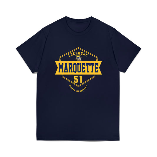 Marquette - NCAA Men's Lacrosse : Easton McCafferty - Fashion Shersey Heavy Cotton™ T-Shirt-0