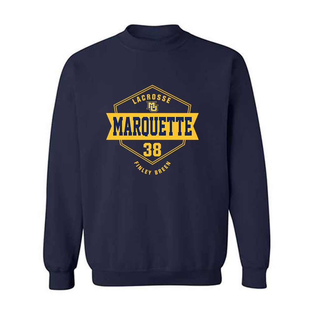 Marquette - NCAA Women's Lacrosse : Finley Breen - Fashion Shersey Crewneck Sweatshirt-0