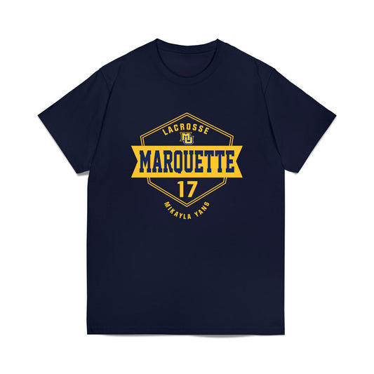 Marquette - NCAA Women's Lacrosse : Mikayla Yang - Fashion Shersey Heavy Cotton™ T-Shirt-0