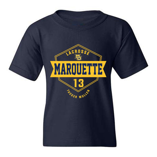 Marquette - NCAA Men's Lacrosse : Tucker Mullen - Fashion Shersey Youth T-Shirt-0