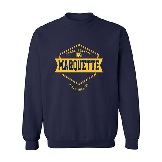 Marquette - NCAA Men's Cross Country : Brode Engelien - Fashion Shersey Crewneck Sweatshirt-0