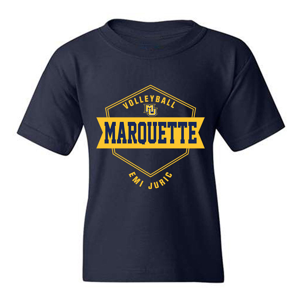 Marquette - NCAA Women's Volleyball : Emi Juric - Fashion Shersey Youth T-Shirt-0