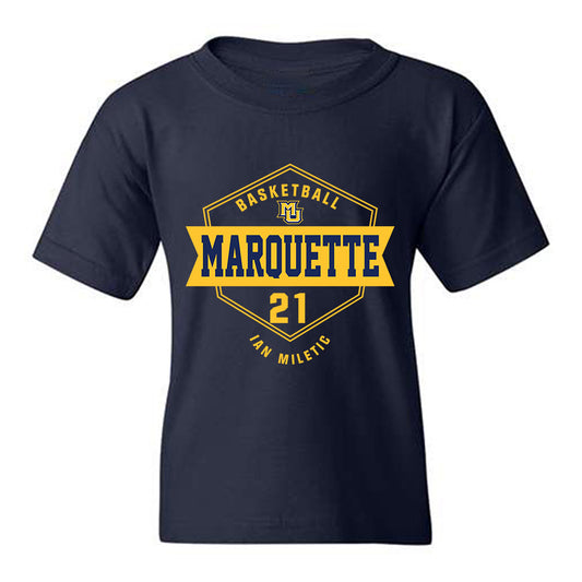 Marquette - NCAA Men's Basketball : Ian Miletic - Fashion Shersey Youth T-Shirt-0