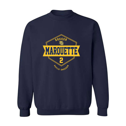 Marquette - NCAA Women's Soccer : Kaylie Sheehan - Fashion Shersey Crewneck Sweatshirt-0