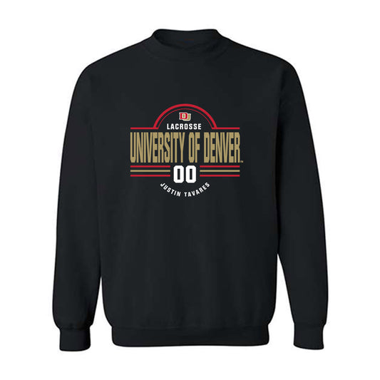 DU - NCAA Men's Lacrosse : Justin Tavares - Classic Fashion Shersey Crewneck Sweatshirt-0