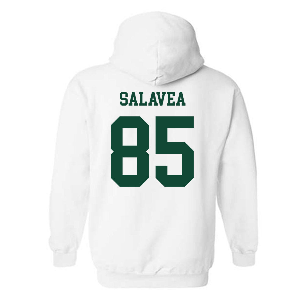Hawaii - NCAA Football : Oakie Salavea - Classic Shersey Hooded Sweatshirt-1