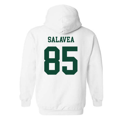 Hawaii - NCAA Football : Oakie Salavea - Classic Shersey Hooded Sweatshirt-1