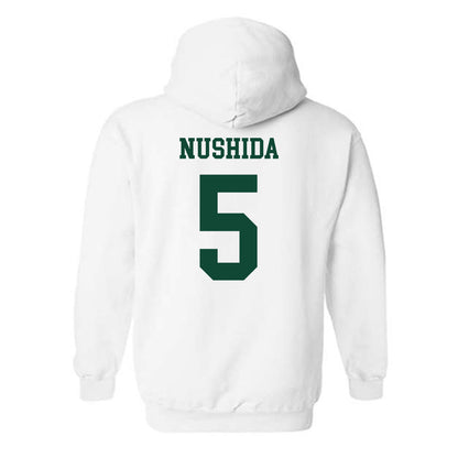 Hawaii - NCAA Baseball : Draven Nushida - Classic Shersey Hooded Sweatshirt-1