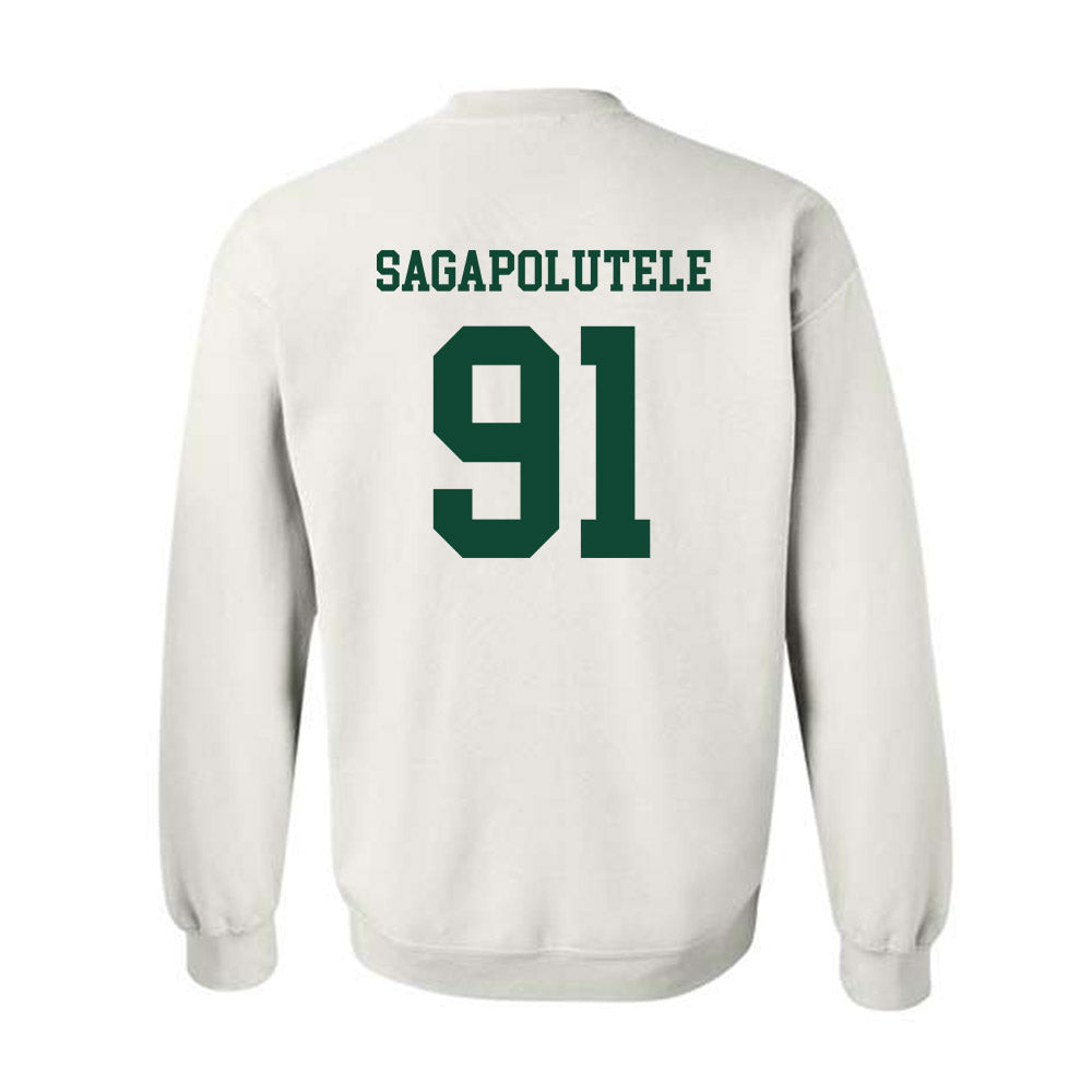 Hawaii - NCAA Football : Joshua sagapolutele - Classic Shersey Crewneck Sweatshirt-1