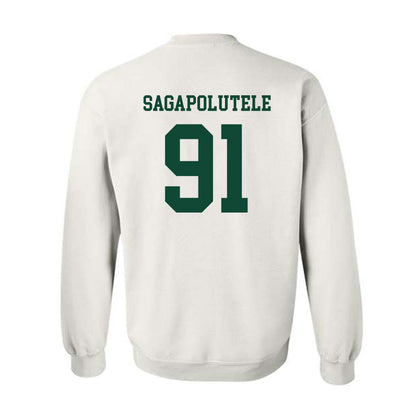 Hawaii - NCAA Football : Joshua sagapolutele - Classic Shersey Crewneck Sweatshirt-1