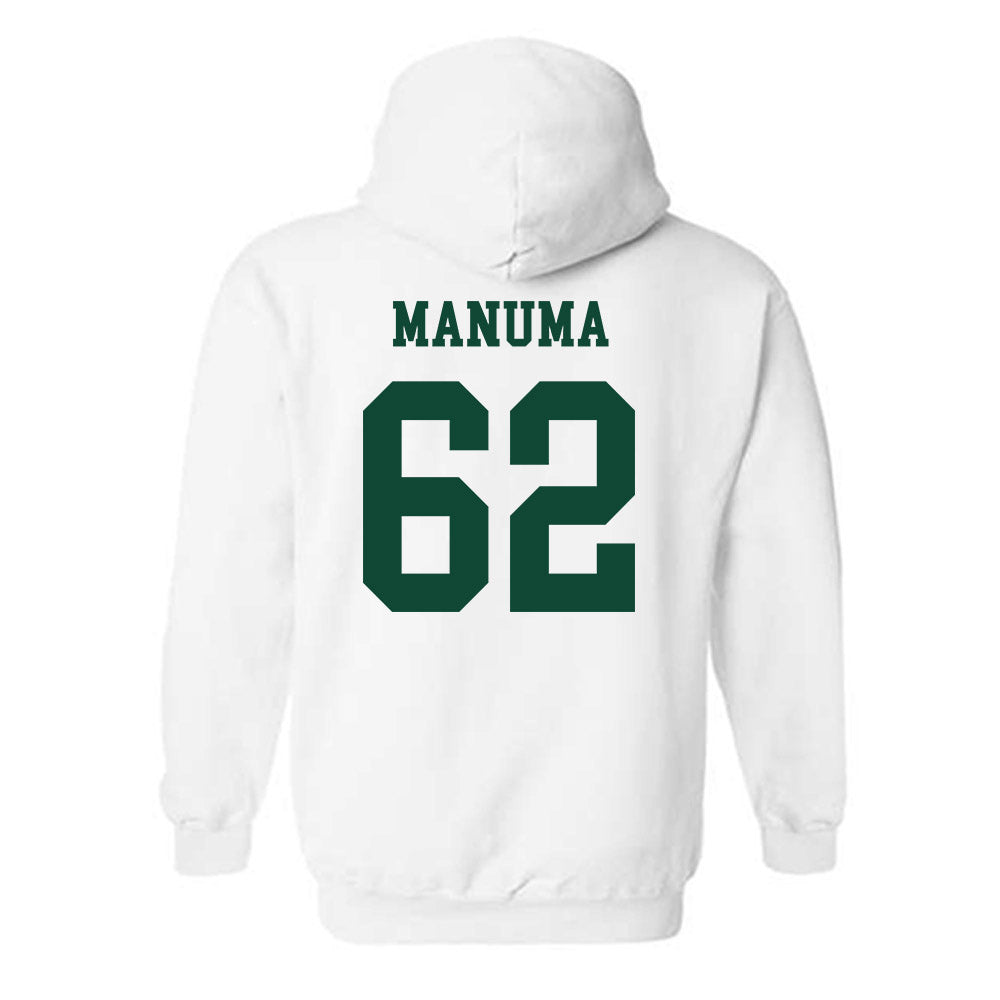 Hawaii - NCAA Football : Lautaimi Manuma - Classic Shersey Hooded Sweatshirt-1