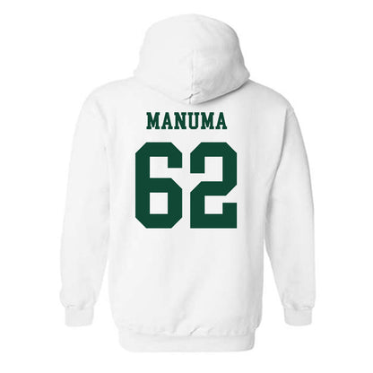 Hawaii - NCAA Football : Lautaimi Manuma - Classic Shersey Hooded Sweatshirt-1