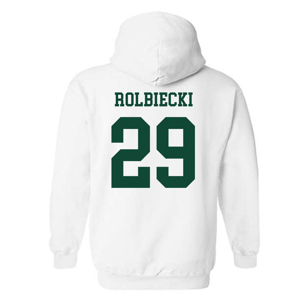 Hawaii - NCAA Baseball : Evan Rolbiecki - Classic Shersey Hooded Sweatshirt-1