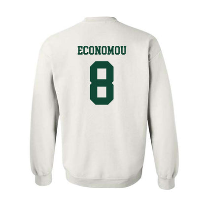 Hawaii - NCAA Men's Basketball : AJ Economou - Classic Shersey Crewneck Sweatshirt-1