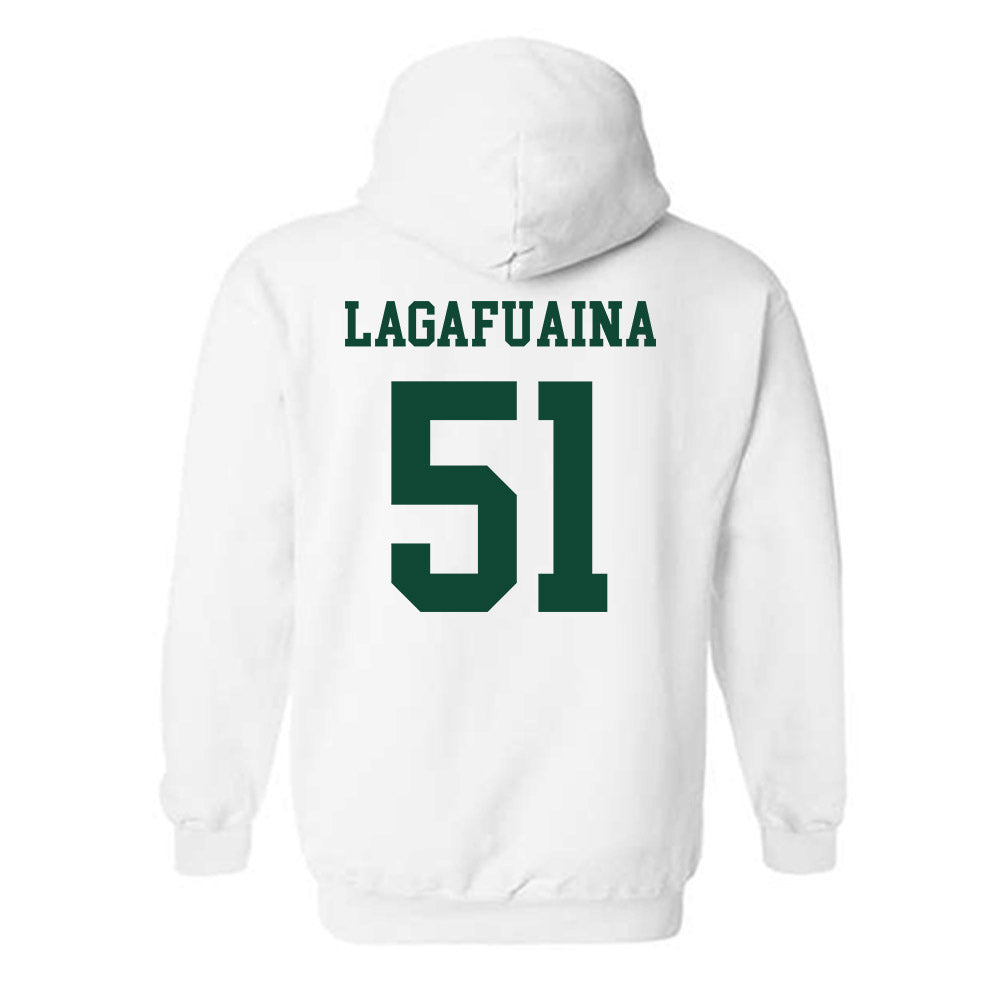 Hawaii - NCAA Football : LesterLaisene Lagafuaina - Classic Shersey Hooded Sweatshirt-1