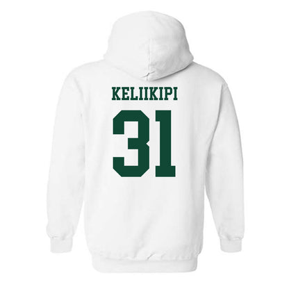 Hawaii - NCAA Football : Tryton Keliikipi - Classic Shersey Hooded Sweatshirt-1