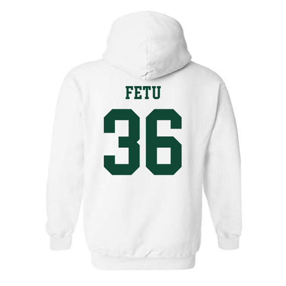 Hawaii - NCAA Football : Jordan Fetu - Classic Shersey Hooded Sweatshirt-1
