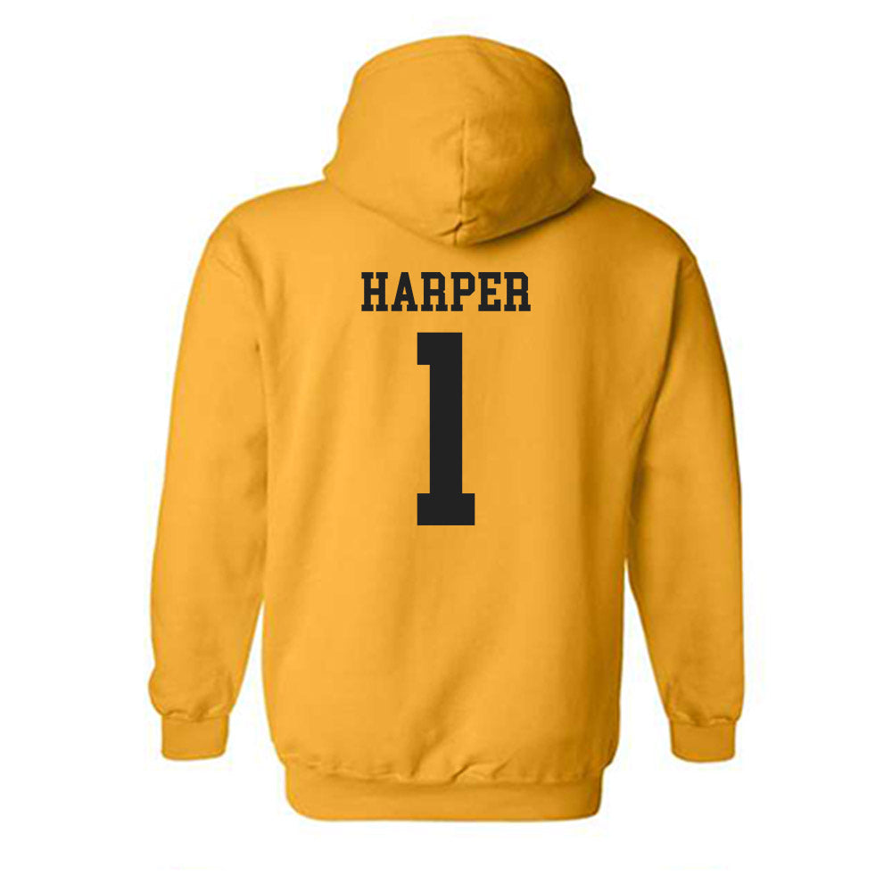 VCU - NCAA Men's Basketball : Blake Harper - Generic Shersey Hooded Sweatshirt-1