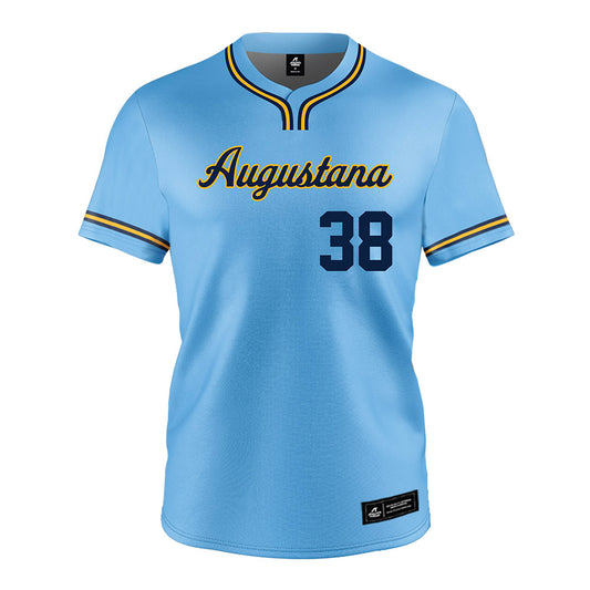 AU - NCAA Baseball : Will Henry - Light Blue Jersey-0