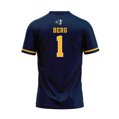 AU - NCAA Baseball : Troy Berg - Navy Jersey-1