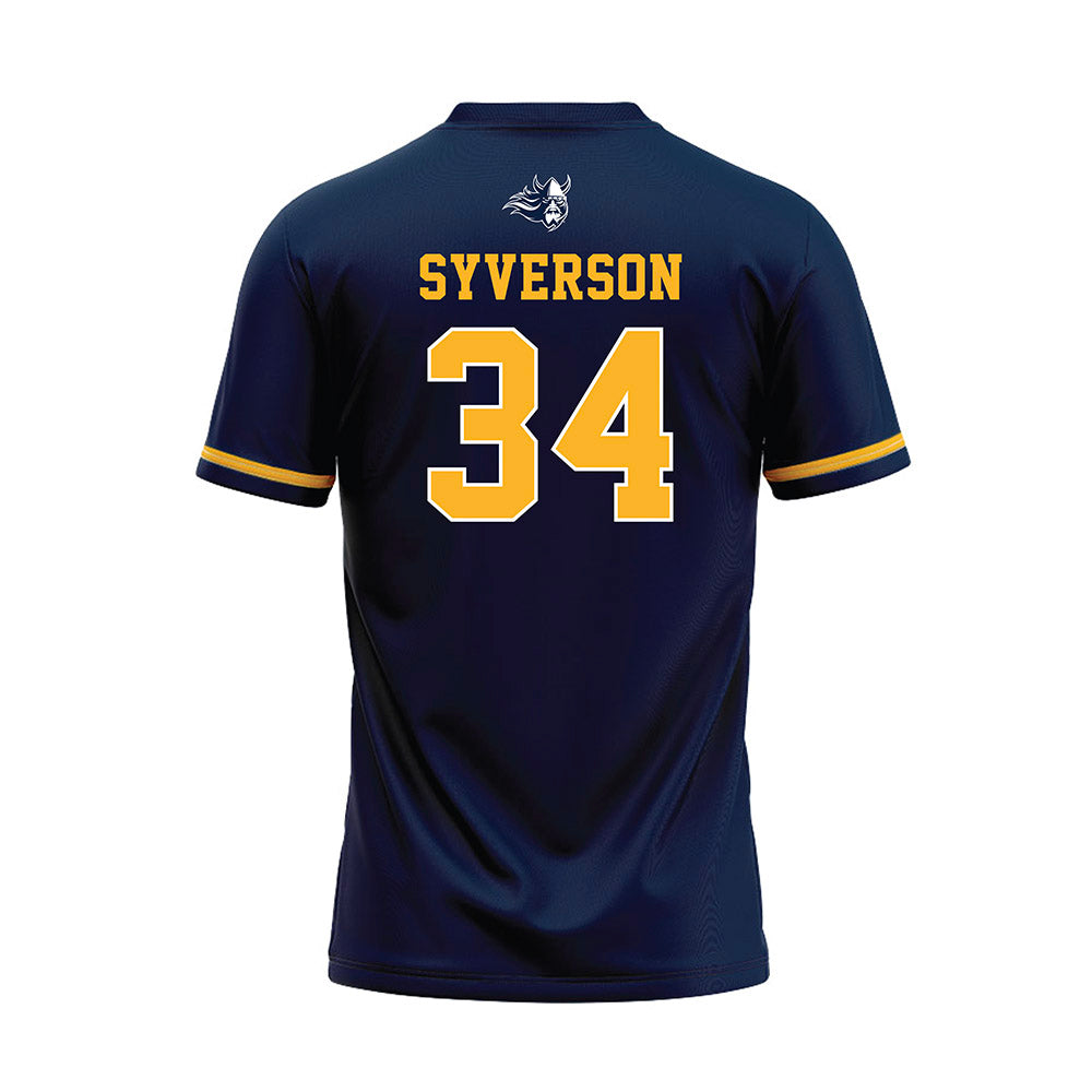 AU - NCAA Baseball : Kason Syverson - Navy Jersey-1