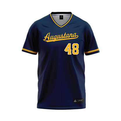 AU - NCAA Baseball : Caden Oberbroekling - Navy Jersey-0