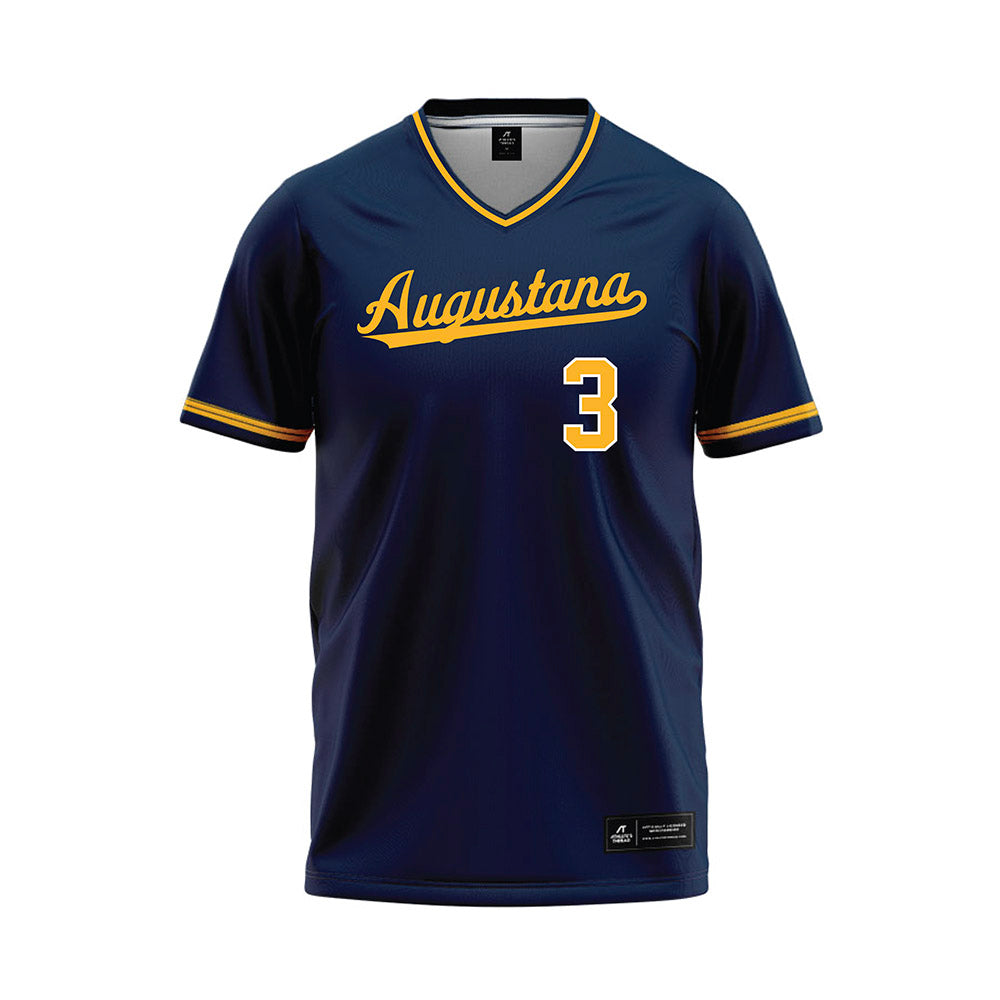 AU - NCAA Baseball : Bjorn Lind - Navy Jersey-0