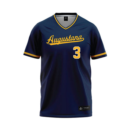 AU - NCAA Baseball : Bjorn Lind - Navy Jersey-0