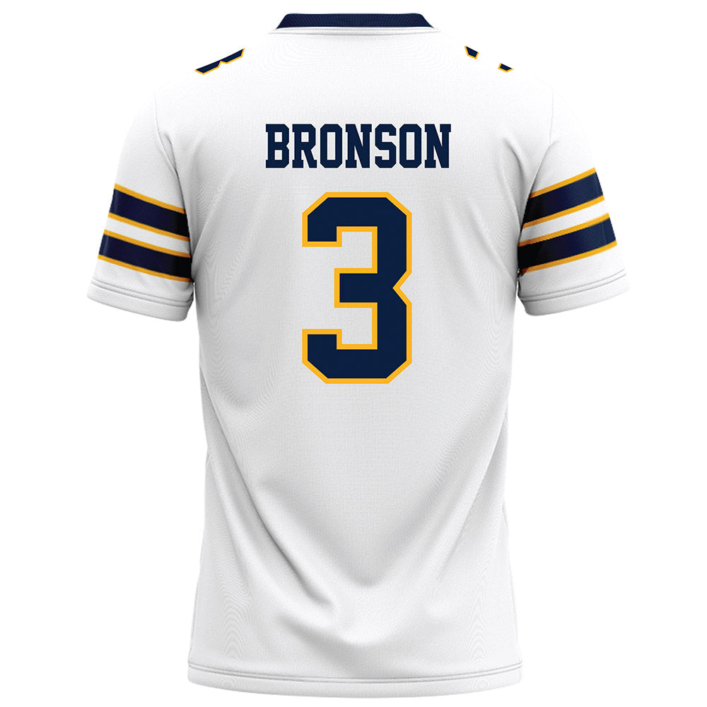 AU - NCAA Football : DJ Bronson - White Football Jersey-1