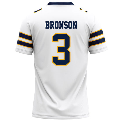 AU - NCAA Football : DJ Bronson - White Football Jersey-1