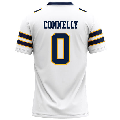 AU - NCAA Football : Christian Connelly - White Football Jersey-1