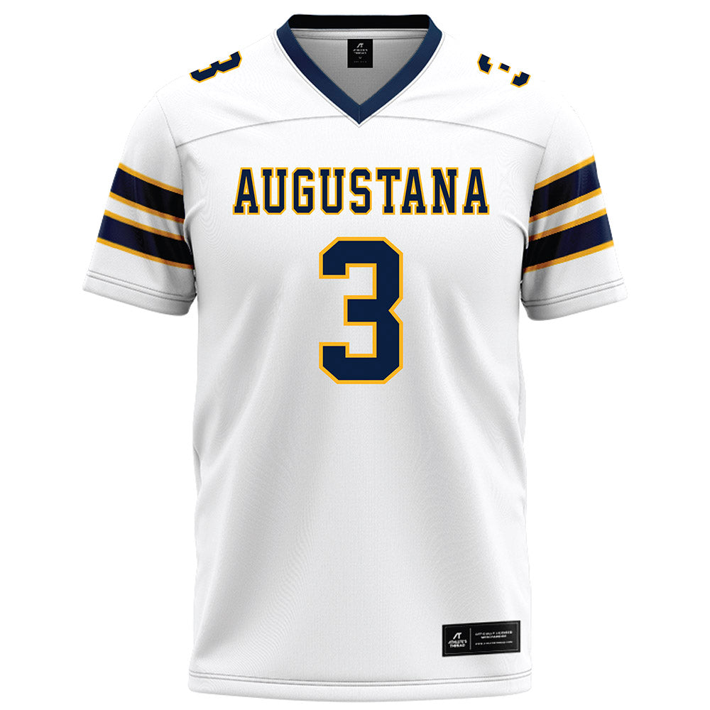 AU - NCAA Football : DJ Bronson - White Football Jersey-0