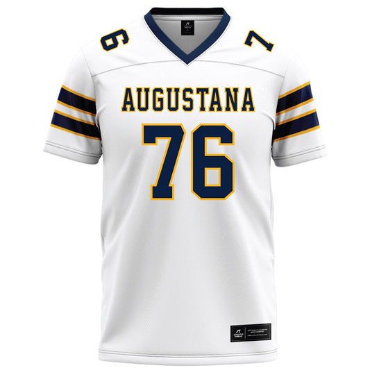 AU - NCAA Football : Shan Acharya - White Football Jersey-0