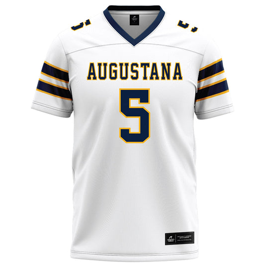 AU - NCAA Football : Brady Belisle - White Football Jersey-0