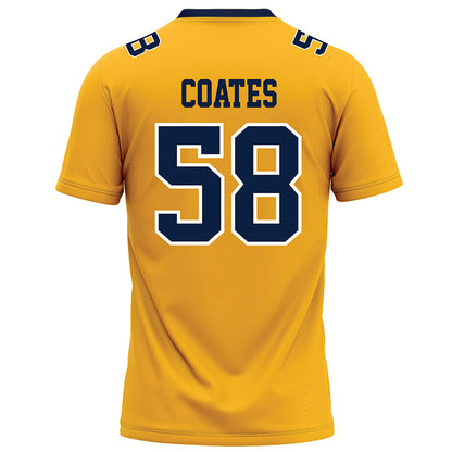 AU - NCAA Football : Wes Coates - Gold Football Jersey-1