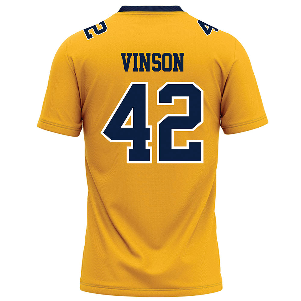 AU - NCAA Football : Marcus Vinson - Gold Football Jersey-1