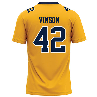 AU - NCAA Football : Marcus Vinson - Gold Football Jersey-1