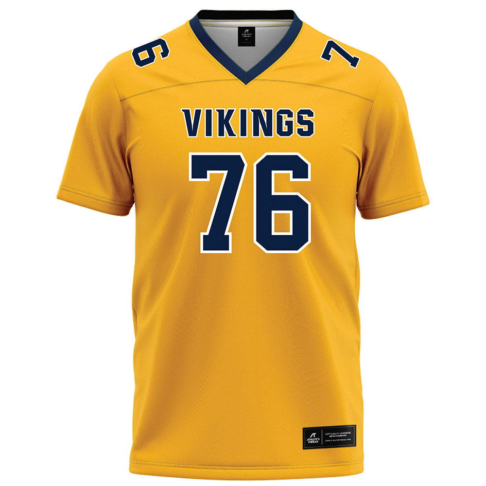 AU - NCAA Football : Shan Acharya - Gold Football Jersey-0
