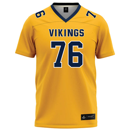 AU - NCAA Football : Shan Acharya - Gold Football Jersey-0