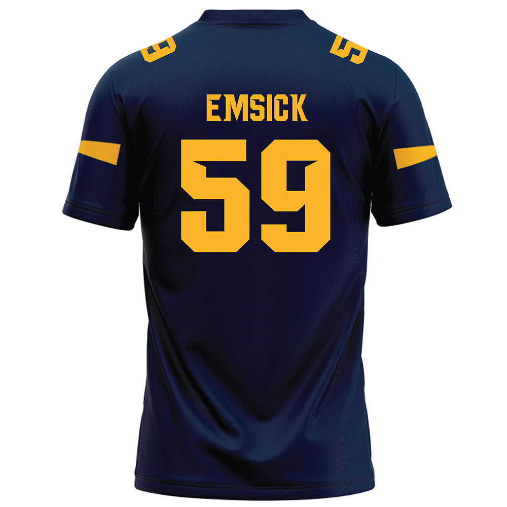 AU - NCAA Football : Chase Emsick - Navy Football Jersey-1