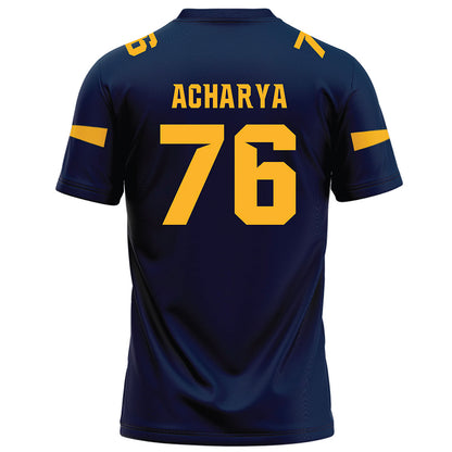 AU - NCAA Football : Shan Acharya - Navy Football Jersey-1