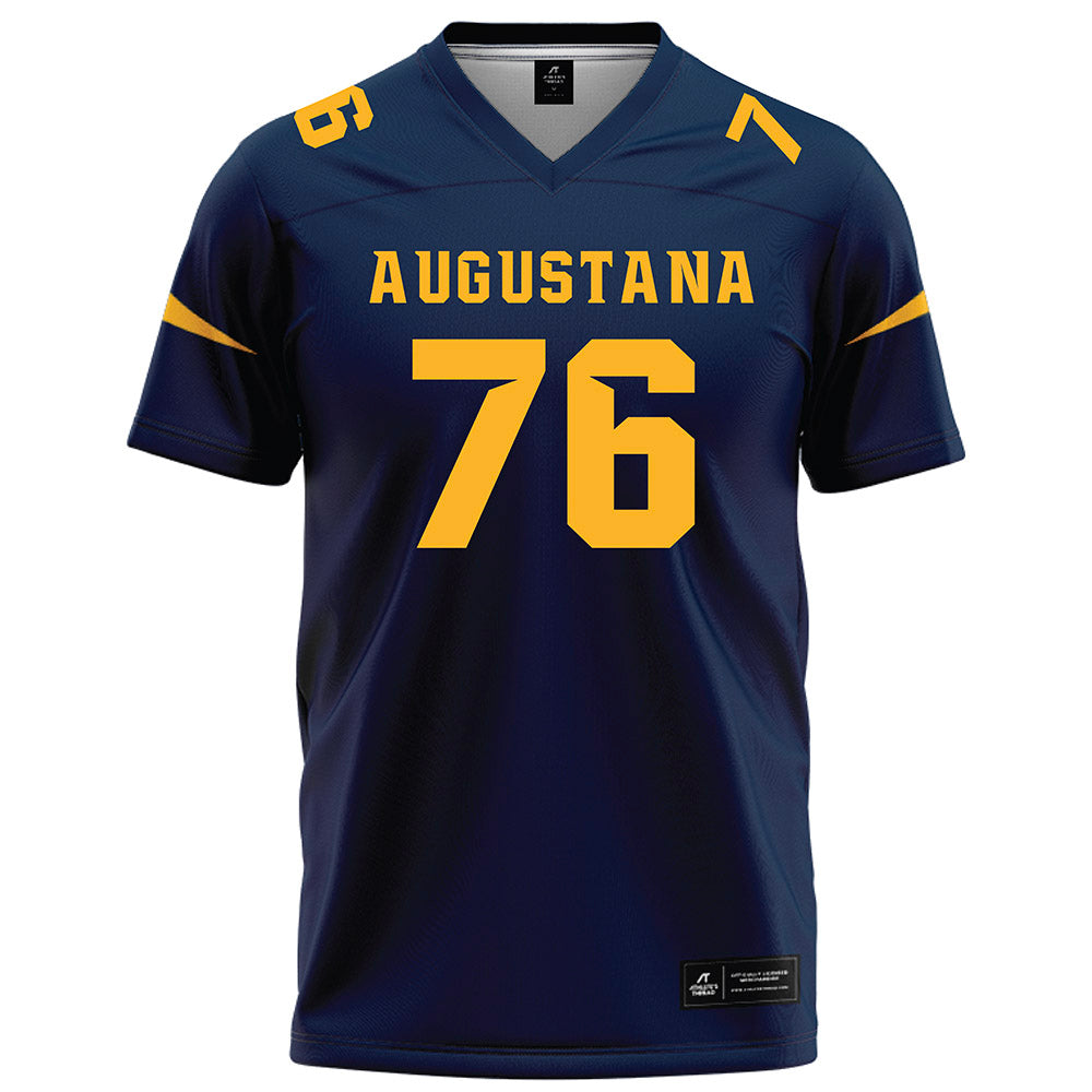 AU - NCAA Football : Shan Acharya - Navy Football Jersey-0