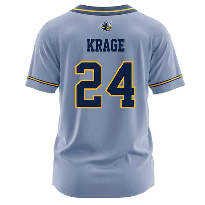 AU - NCAA Softball : Helene Krage - Light Blue Jersey-1