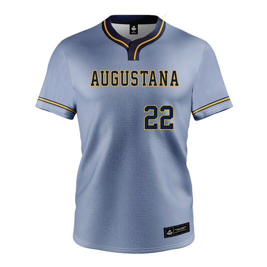 AU - NCAA Softball : Tierney Schramm - Light Blue Jersey-0
