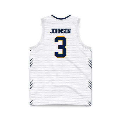 AU - NCAA Men's Basketball : Riley Johnson - White Basketball Jersey-1