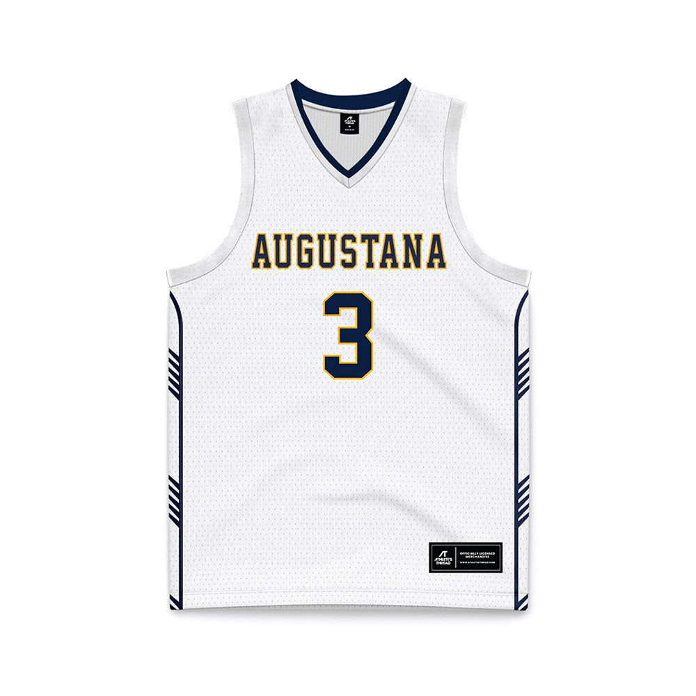 AU - NCAA Men's Basketball : Riley Johnson - White Basketball Jersey-0
